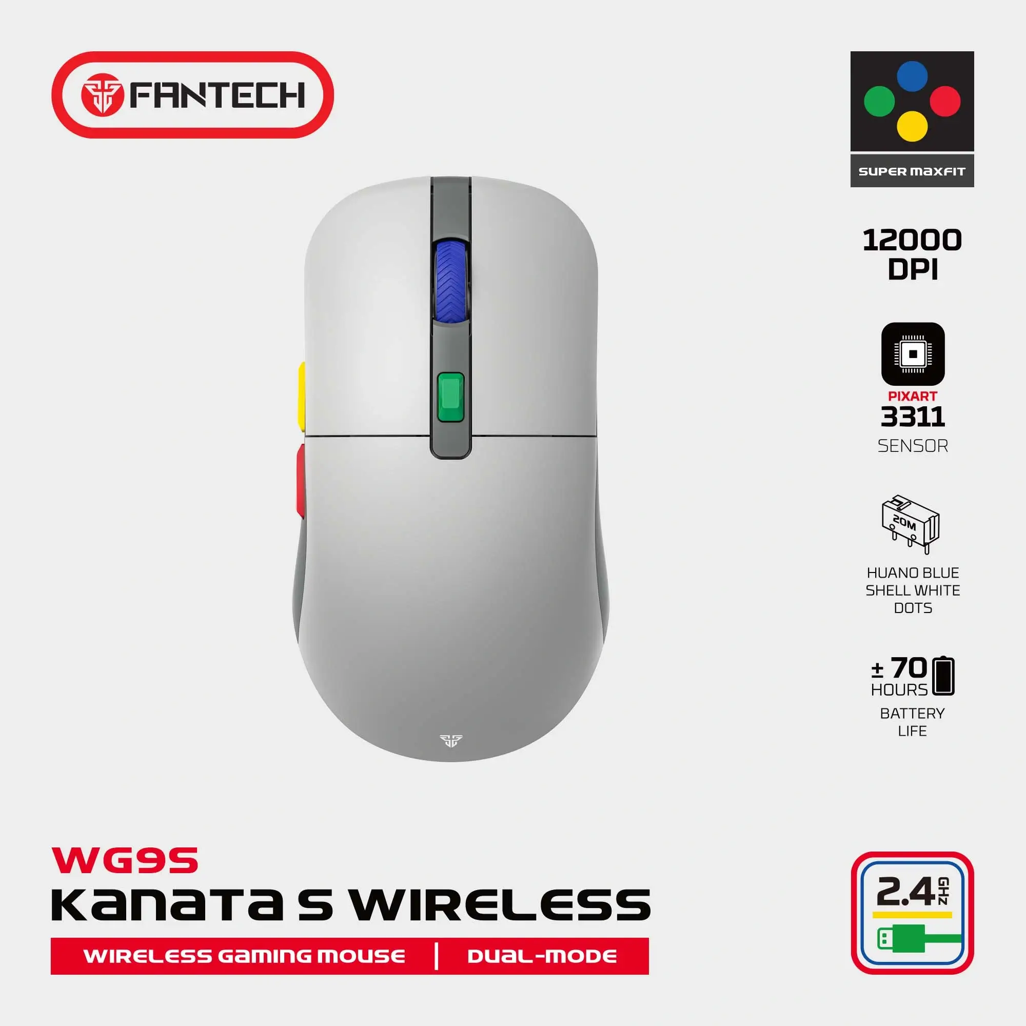 Fantech Kanata S WG9S Super Maxfit Edition Grey Price Nepal