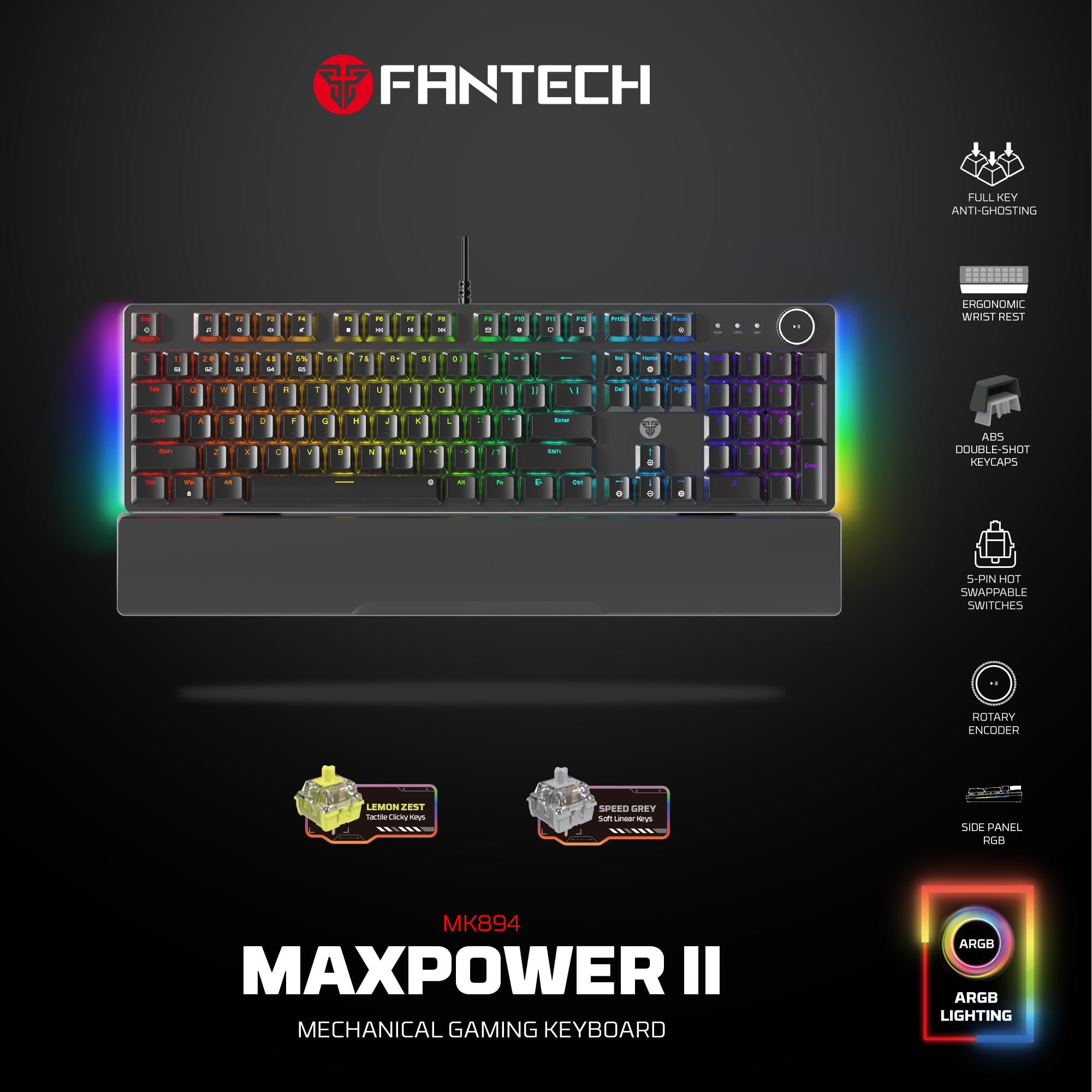 Fantech MAXPOWER II MK894 Hot-Swap Mechanical Keyboard Price