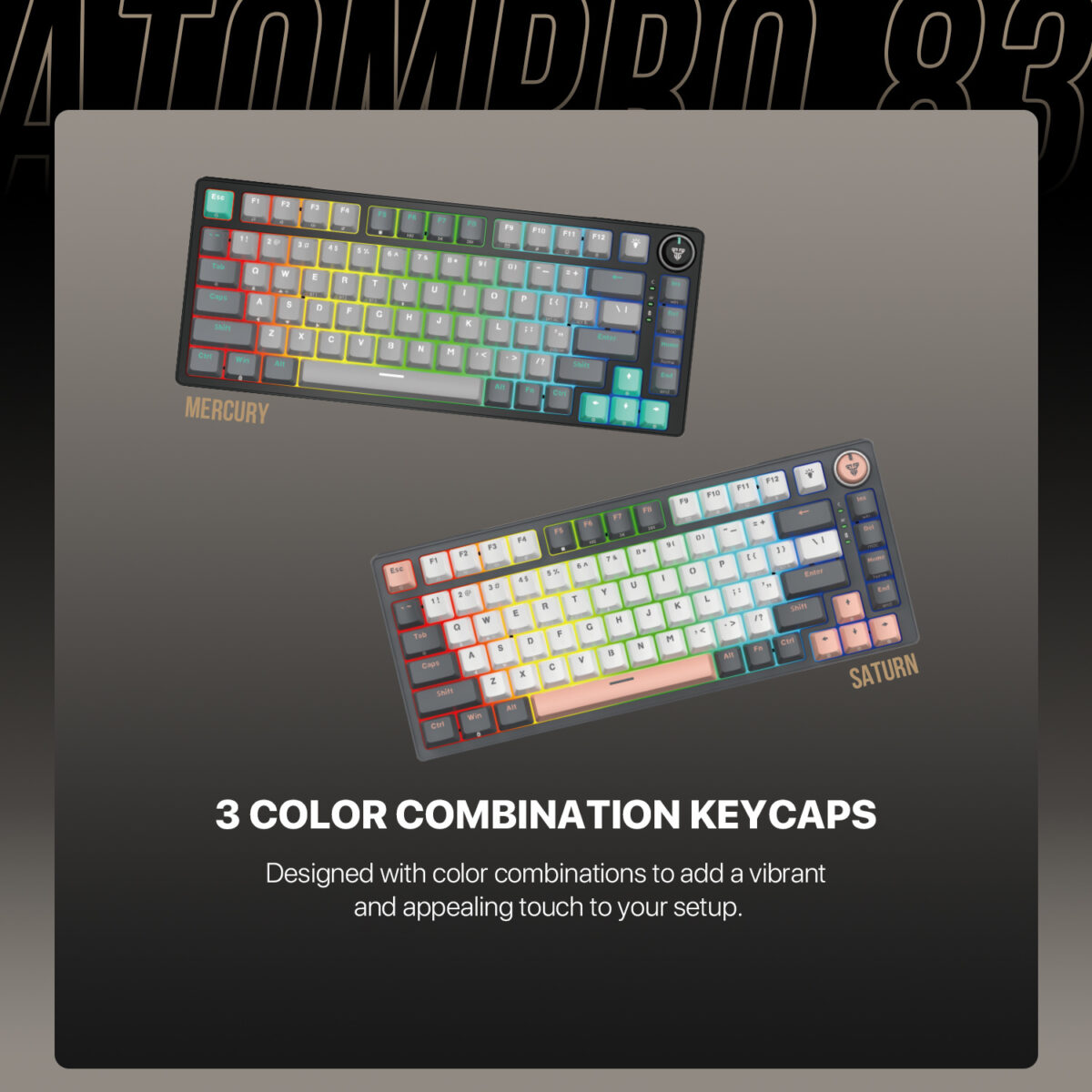 Fantech ATOM PRO83 MK913 Wireless Keyboard Black Edition